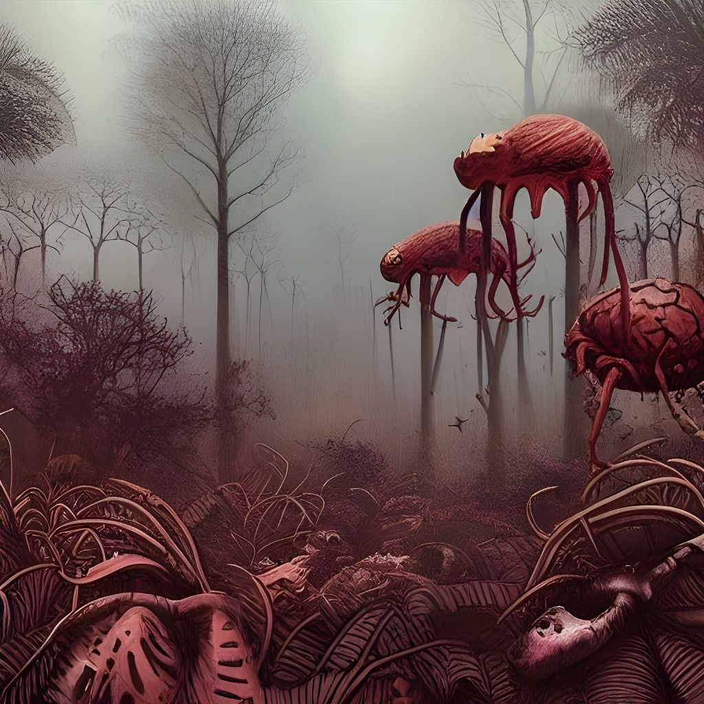 Lush Primordial Jungle Infested with Horrible Ticks