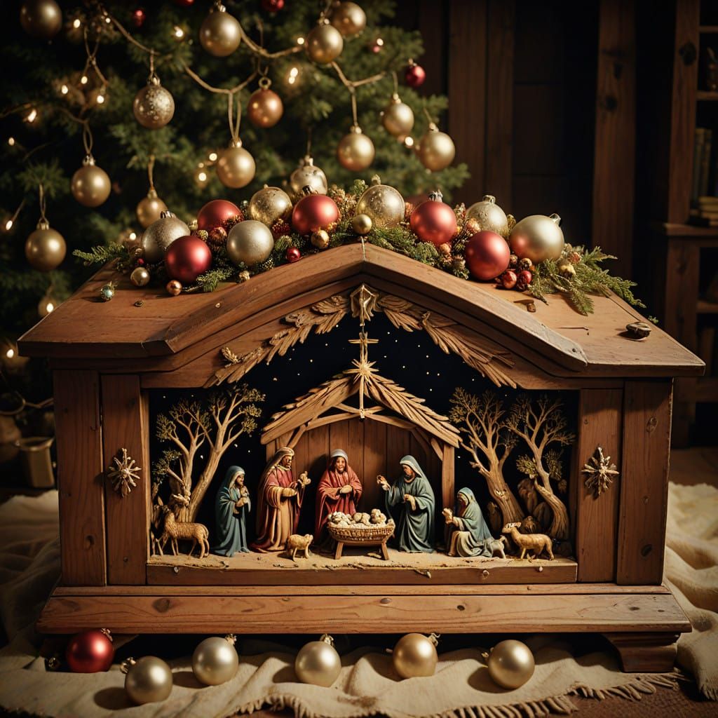 Vintage Christmas Chest Reveals Nativity Treasures in Cinema...