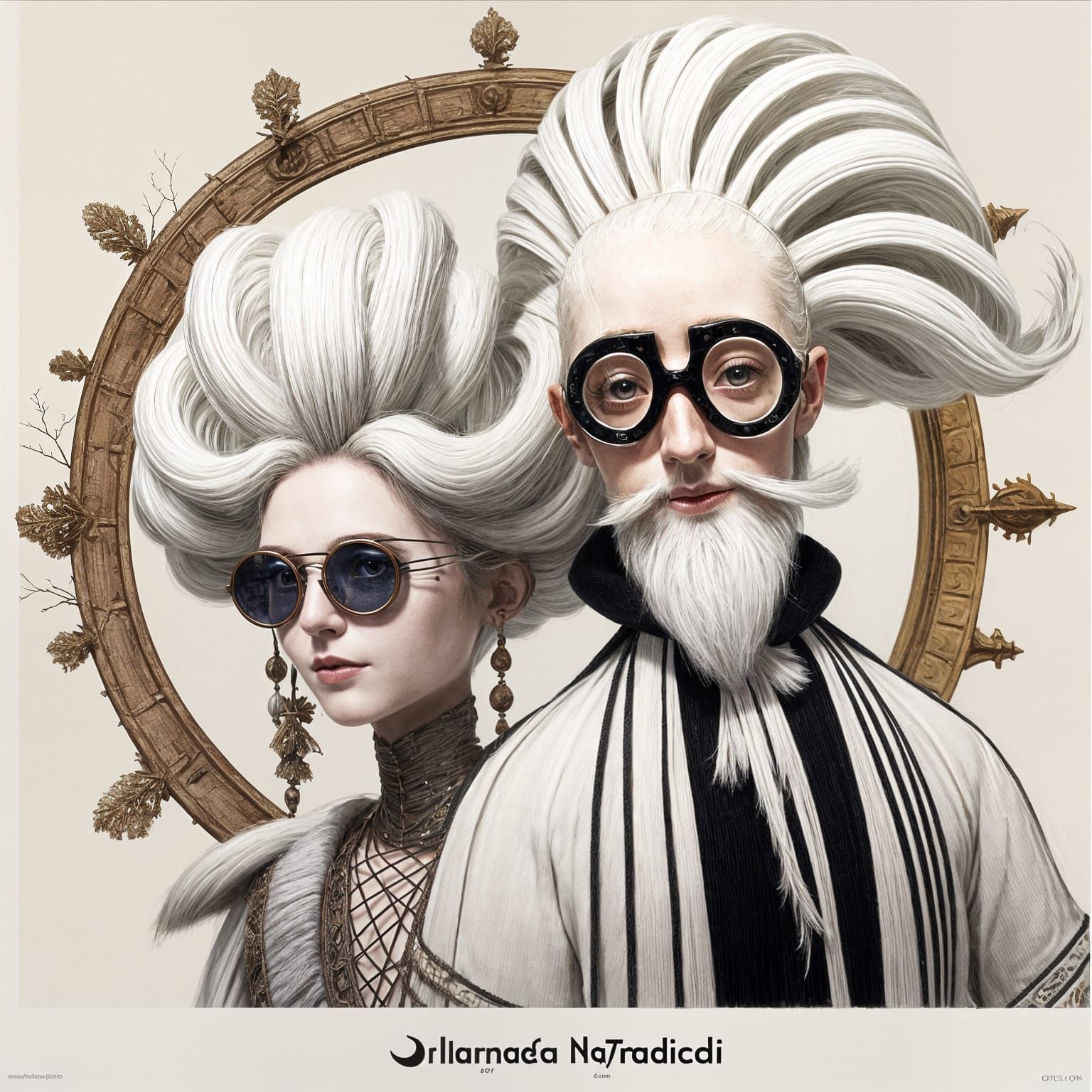 Whimsical Baroque Spiral with Intricate Curves