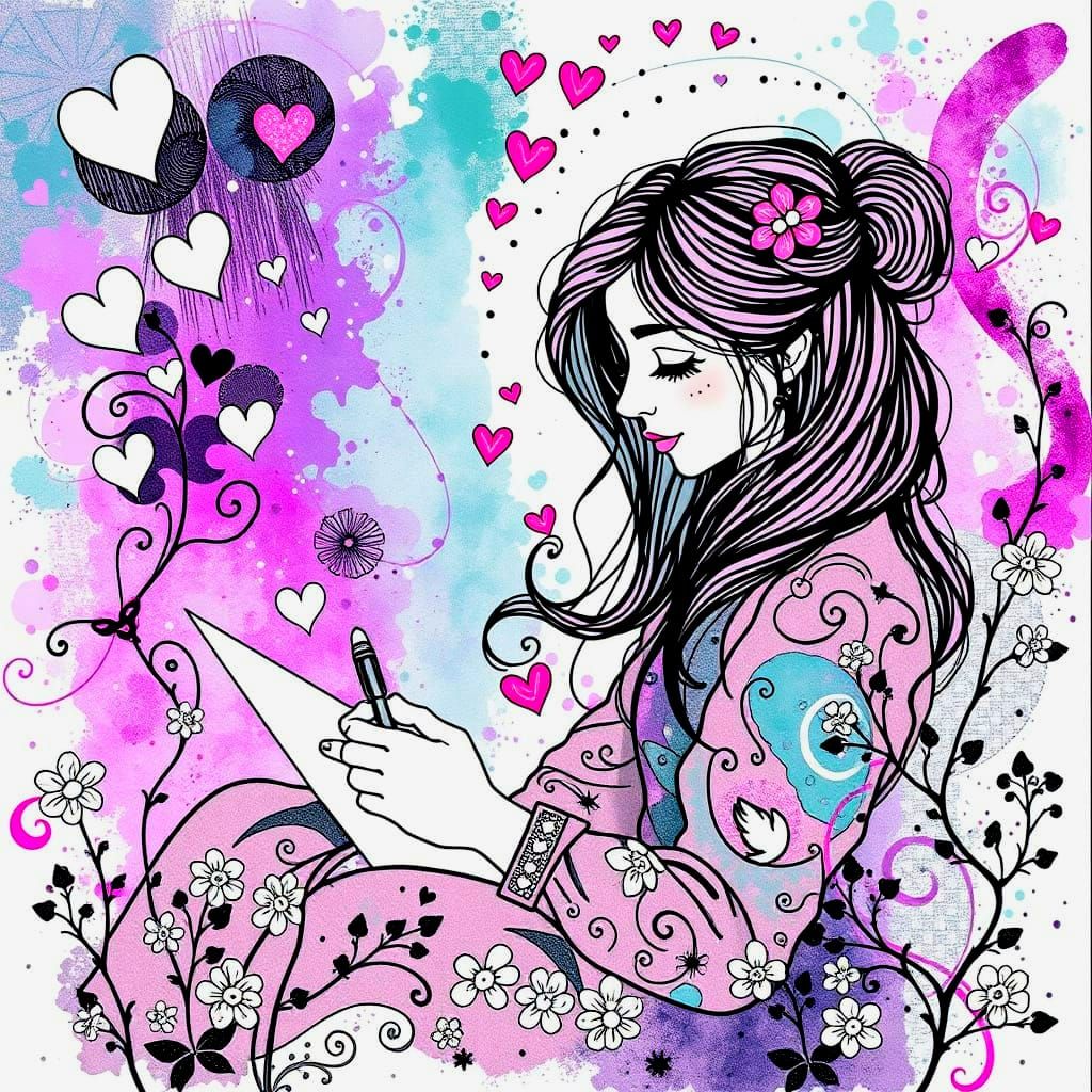 Wo Liebe ist, wird das Unmögliche möglich. Buddha - Liebesbrief - Zeilen aus Silber