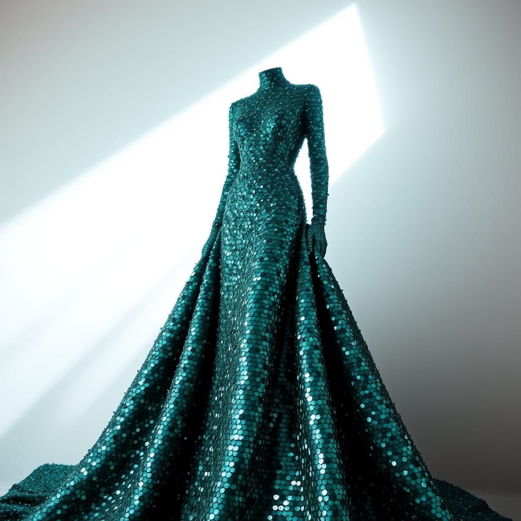 Teal Sequins