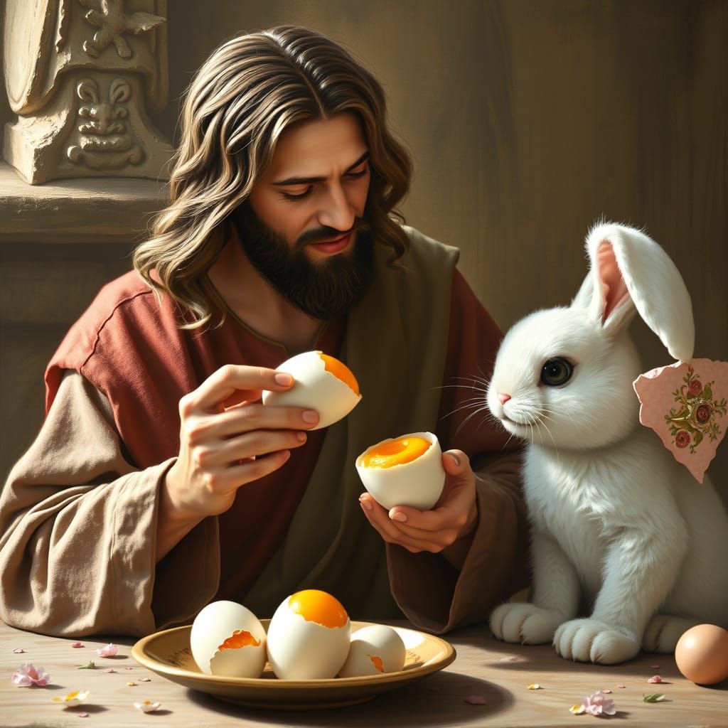 Jesus Teaches Easter Bunny About Ear Anatomy in a Hilarious ...