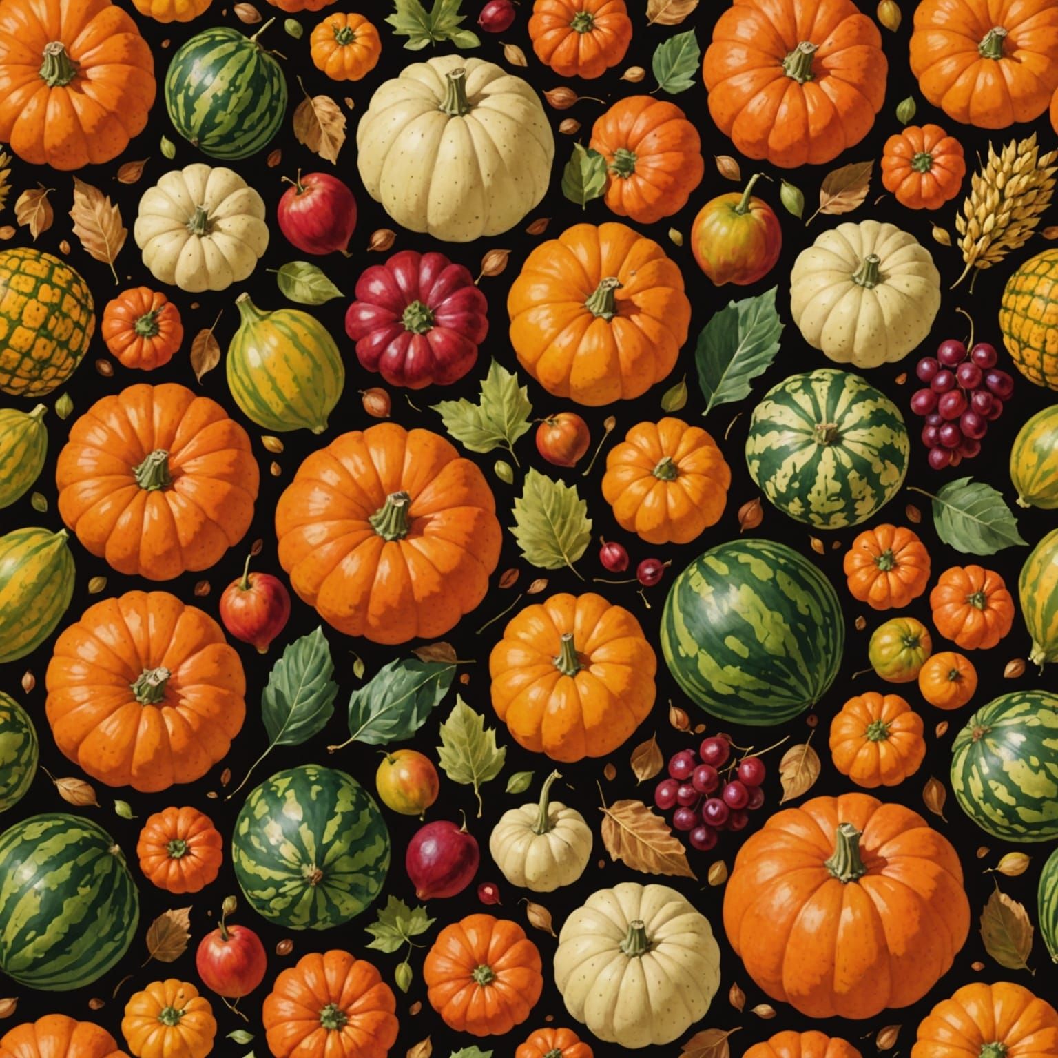 Vibrant Autumn Harvest Scene
