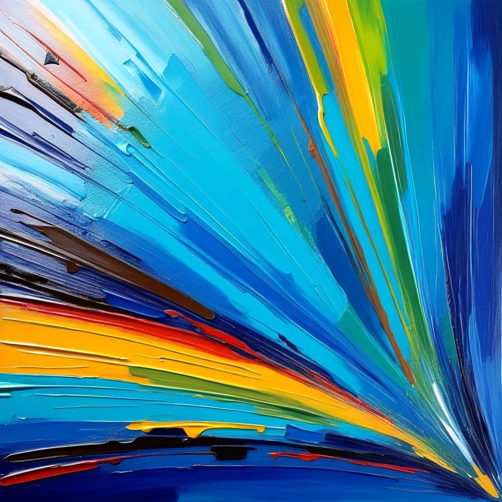 Masterful Painting With Bright Colors And Detailed Craftsman...