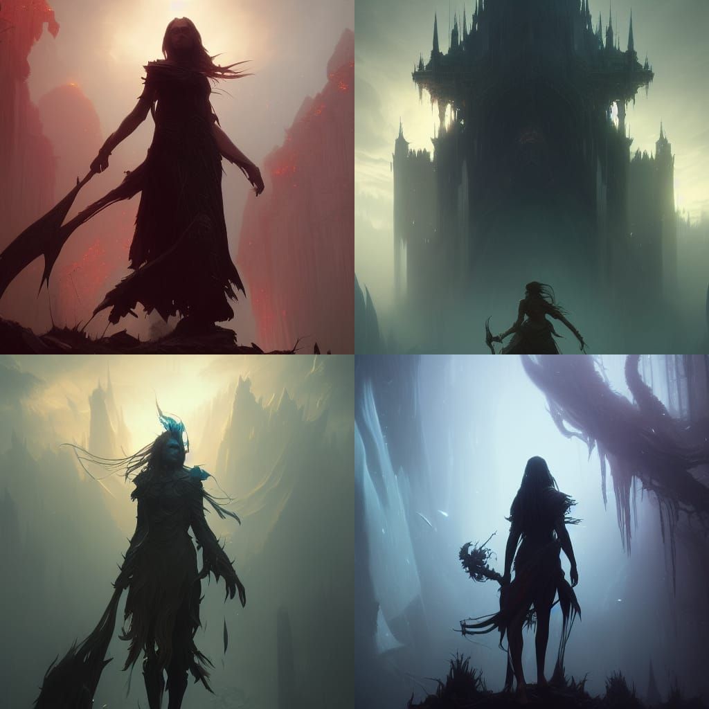 Dream Realm Guardian in Dark Fantasy Style