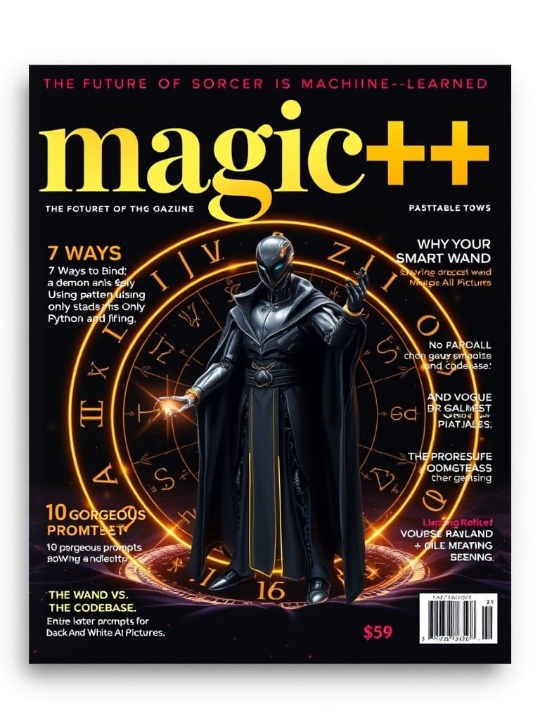 Luxury Magazine Cover: The Future of Sorcery