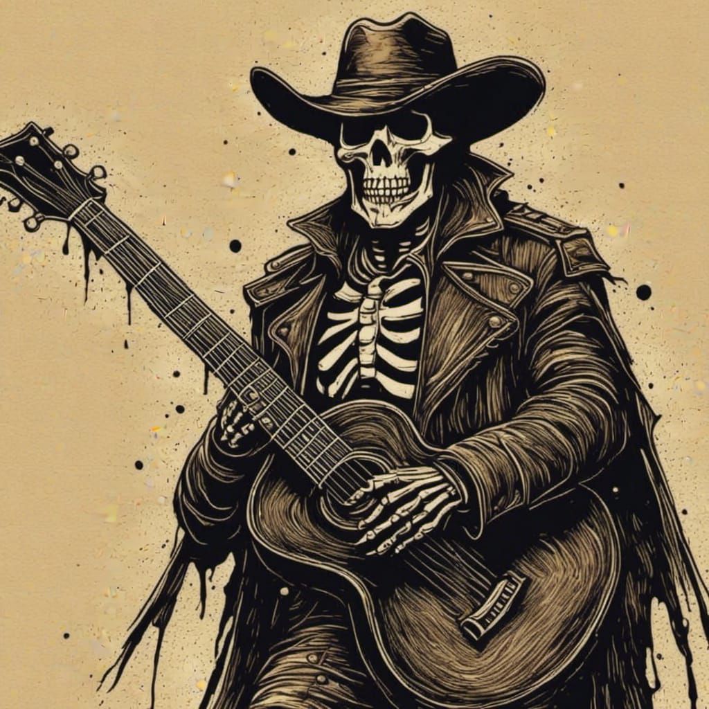 Skeleton Cowboy Album Cover Art