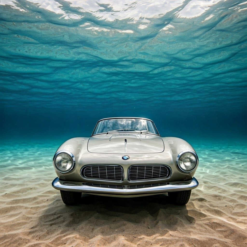 BMW 507 Dives Beneath the Ocean Surface