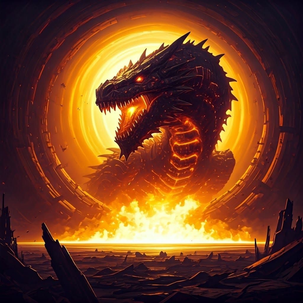 Cosmic Nuclear Dragon Emerges from Apocalypse