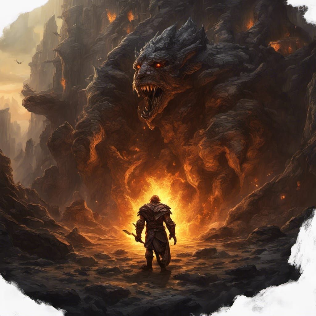 Halfling Consumed by Ring of Power: Dark Fantasy Art