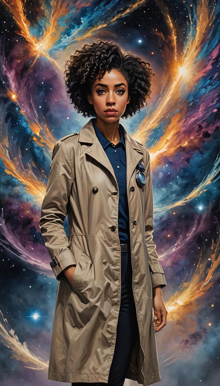 Bill Potts in Time Vortex: Impasto Psychedelic Art