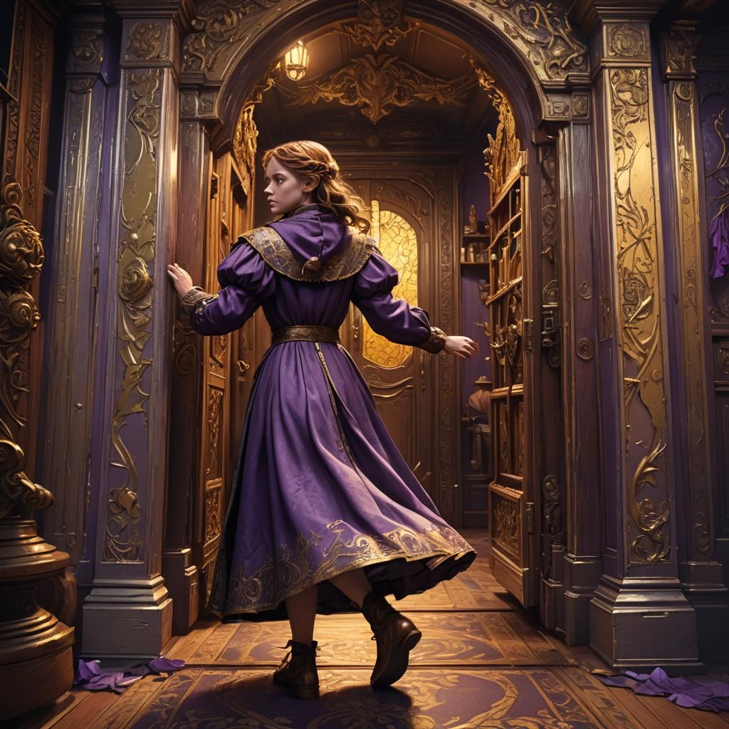 Lucy Enters Narnia: Dark Fantasy Concept Art