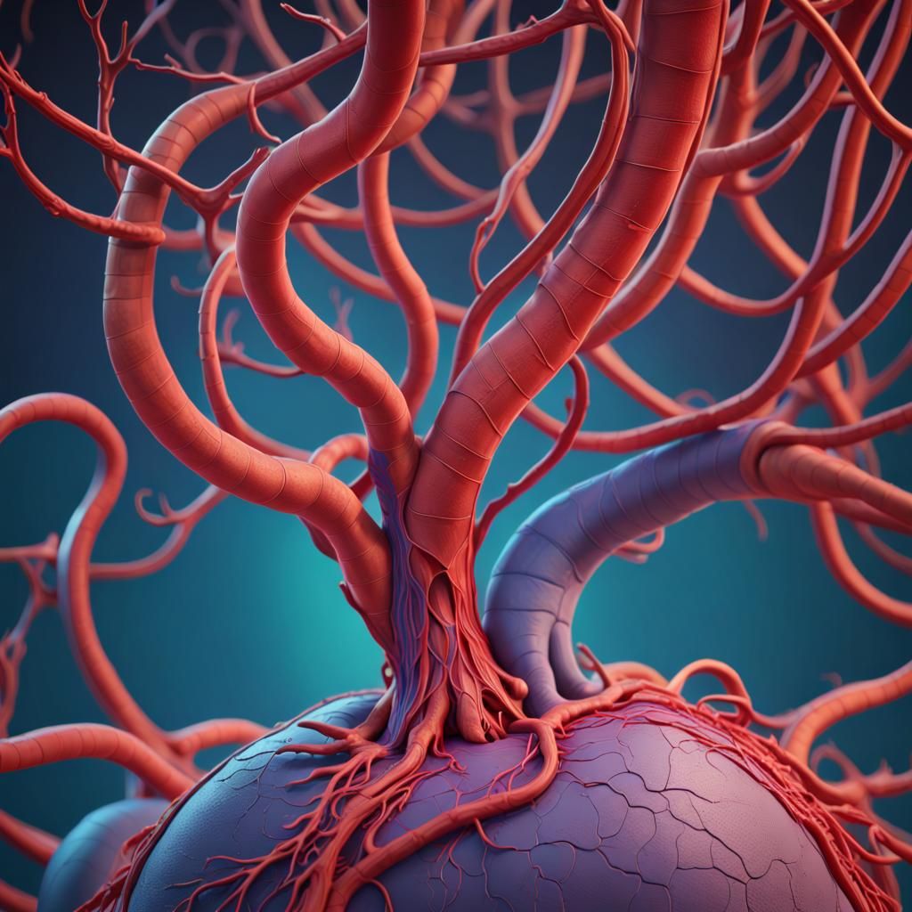Blood Vessels as 3D Digital Art