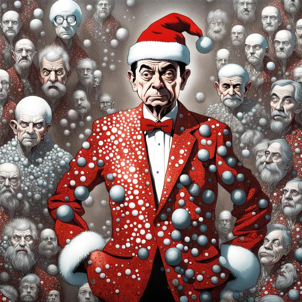 Cyborg Mr. Bean Santa Claus Destroyer