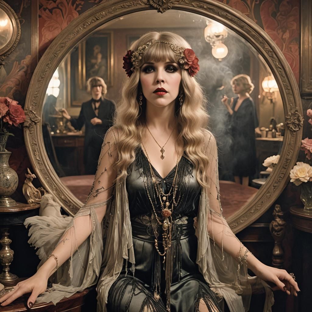 Stevie Nicks as Art Nouveau Flapper Witch
