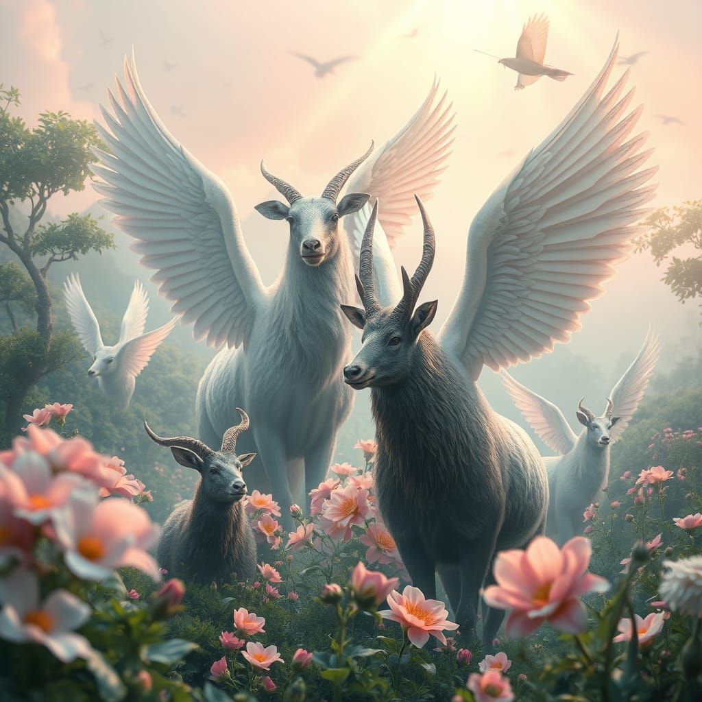 Enchanted Creatures in Paradise