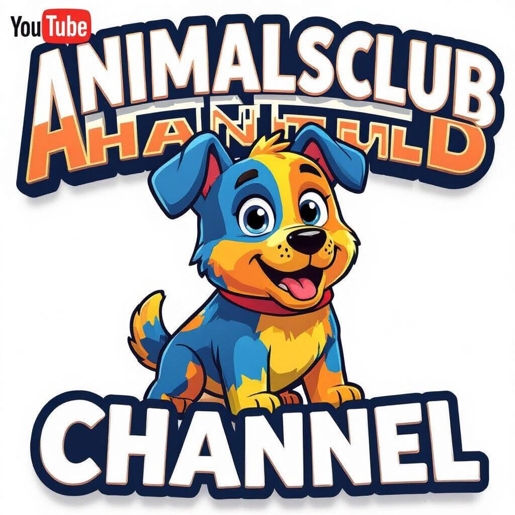 Roblox Themed Dog Logo for Animals Club Channel