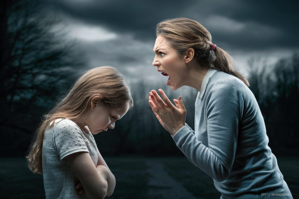 Mother Yelling at her Daughter