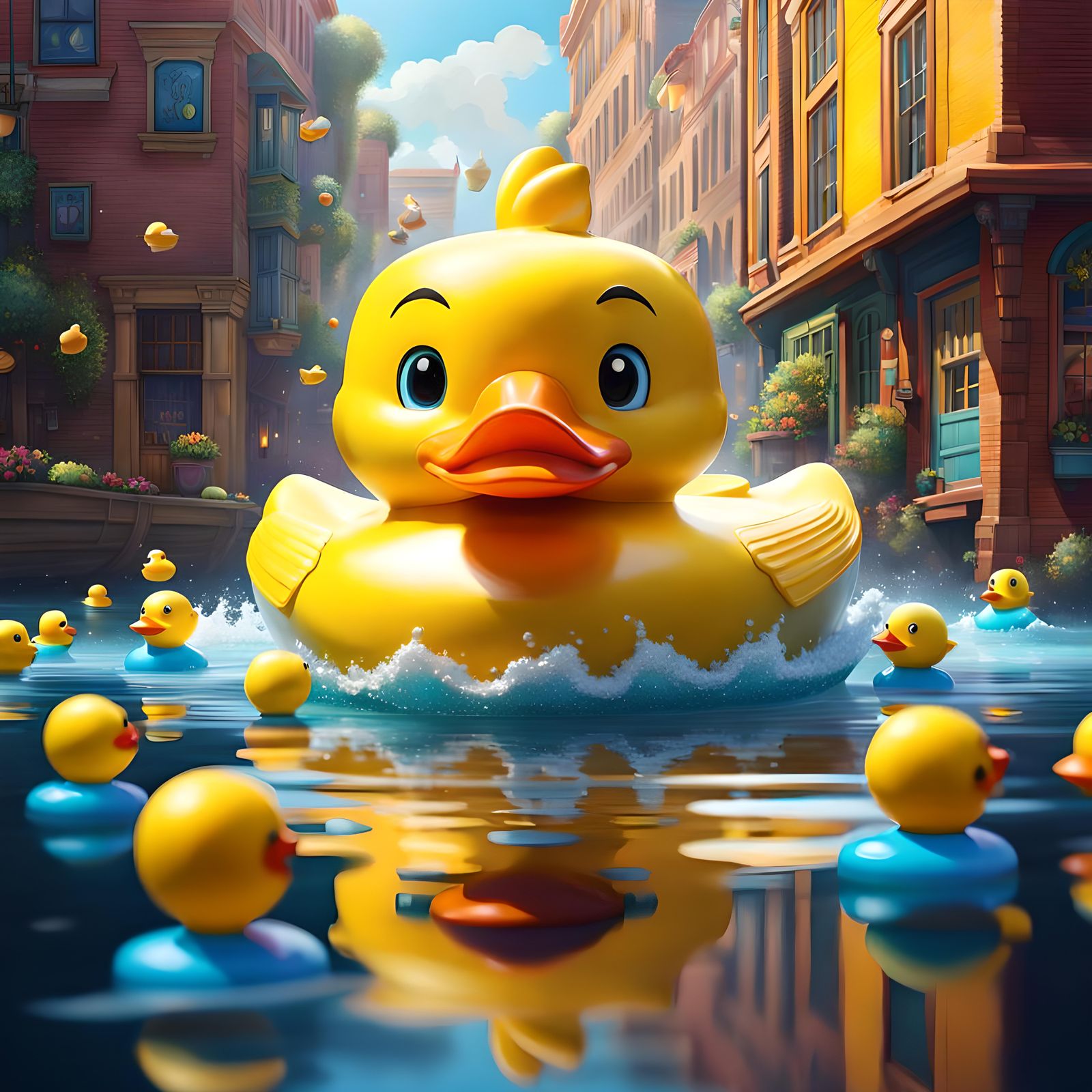 Giant Rubber Ducky Boat Concept Art