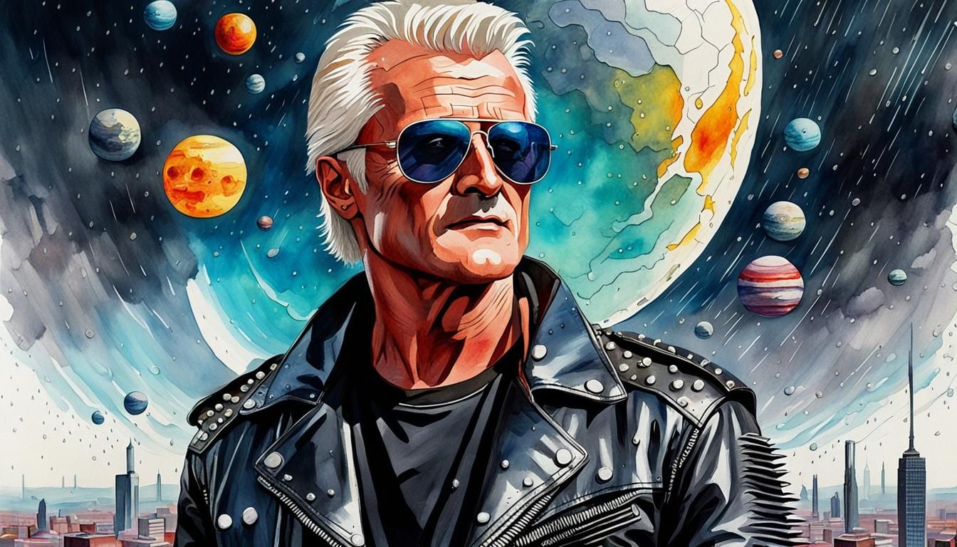 Dystopian Character Portrait in Candy Pop Art Style