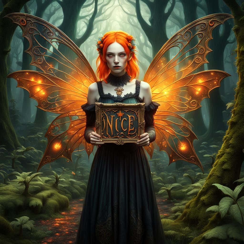 fairy with sign 2