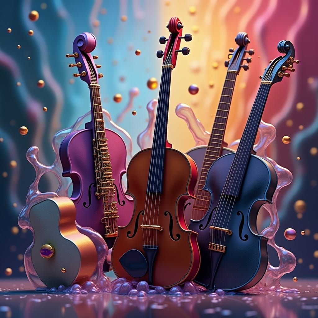 Psychedelic Geometry Meets Music in Bright, Electric Hues