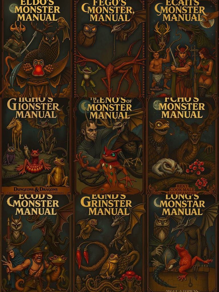 Classic D&D Monster Manual Cover Art
