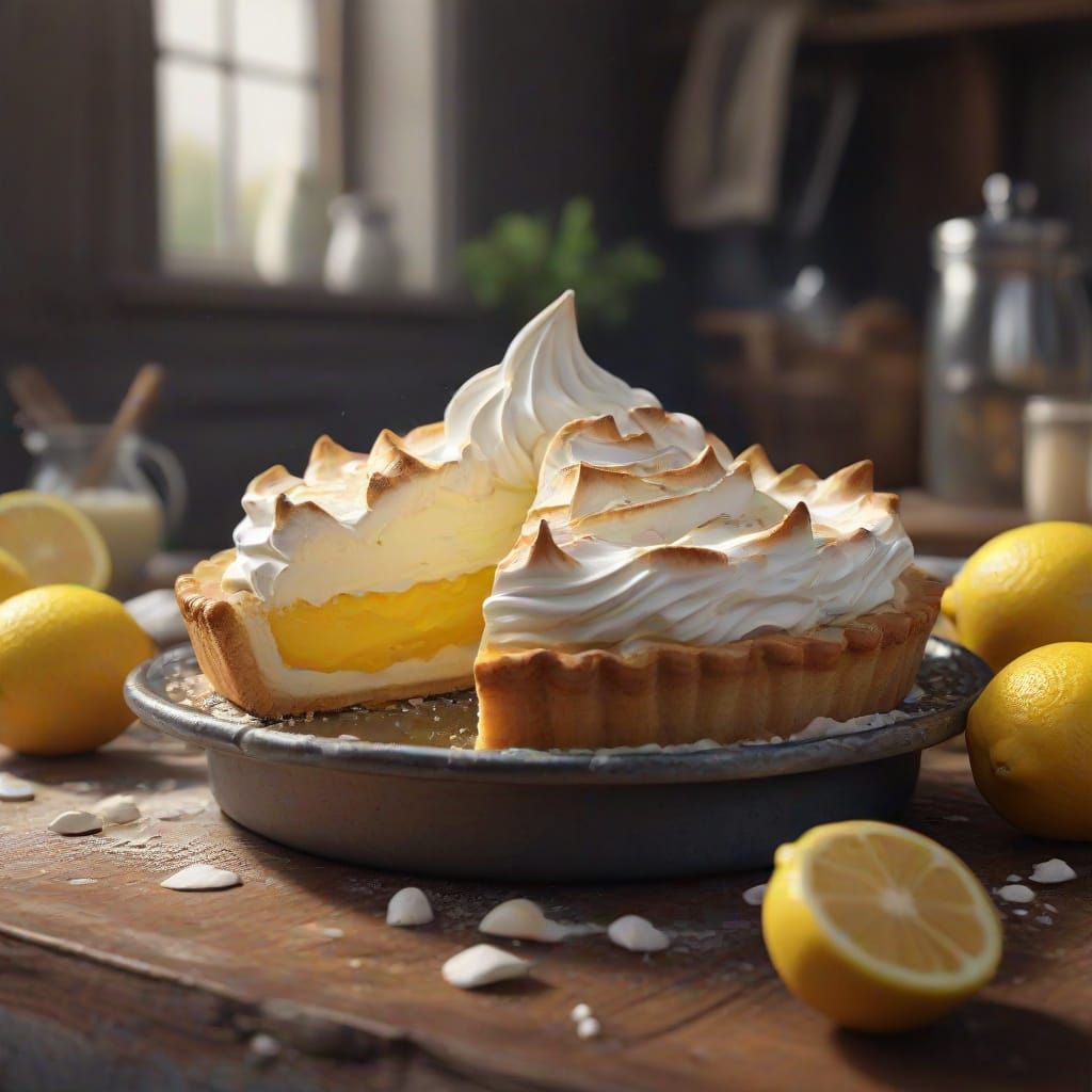 Lemon Meringue Pie Day: Detailed Matte Painting