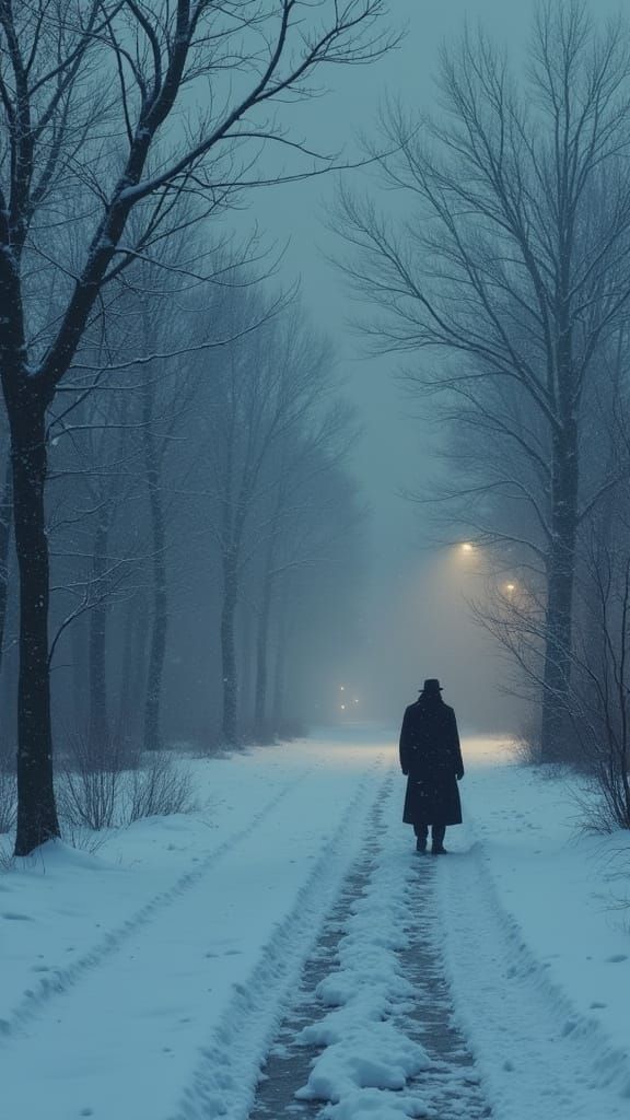 Winter Solace in a Frost-Bitten Townscape