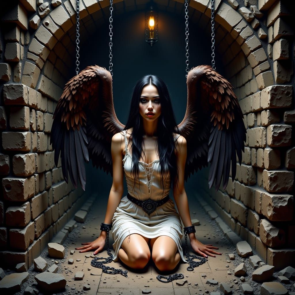 Darkly Magical Portrait of a Restless Woman in a Foreboding ...