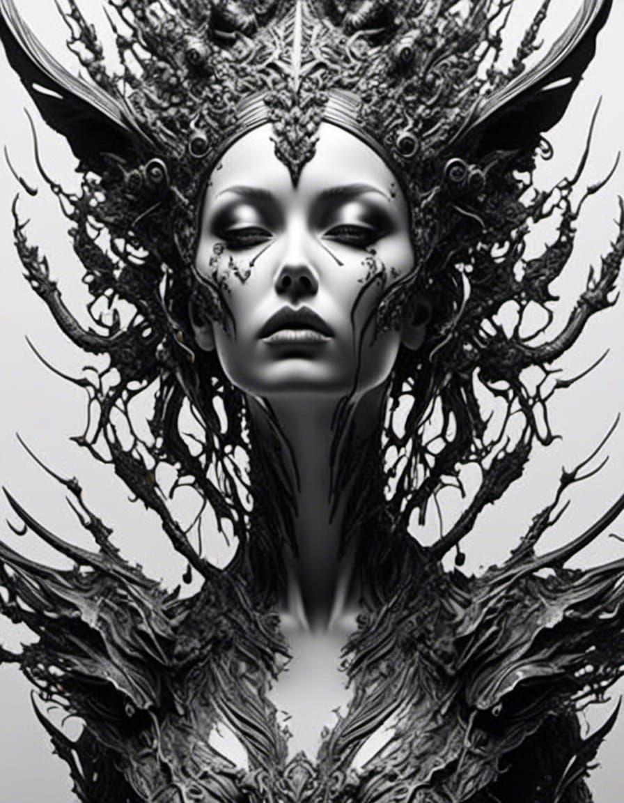 Sinister Entity by Corrupted Lake: Inkblot Art