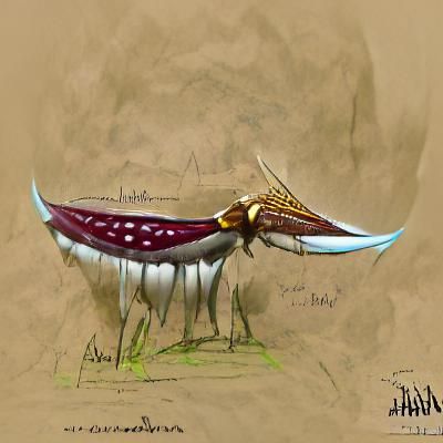 Dwillith Concept Art: A Creature from Kanabhule