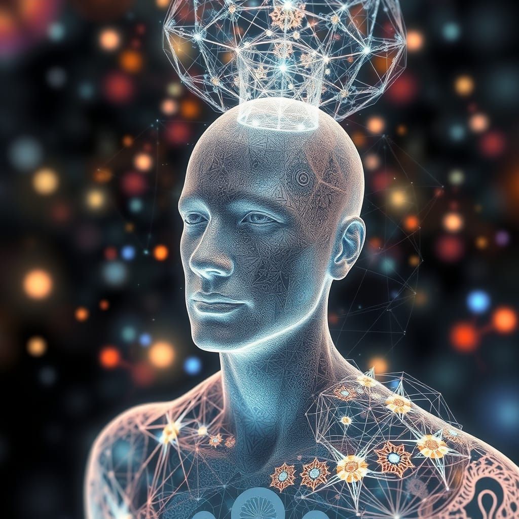 Surreal Quantum Reality Collapse in Abstract 3D Hologram Sty...