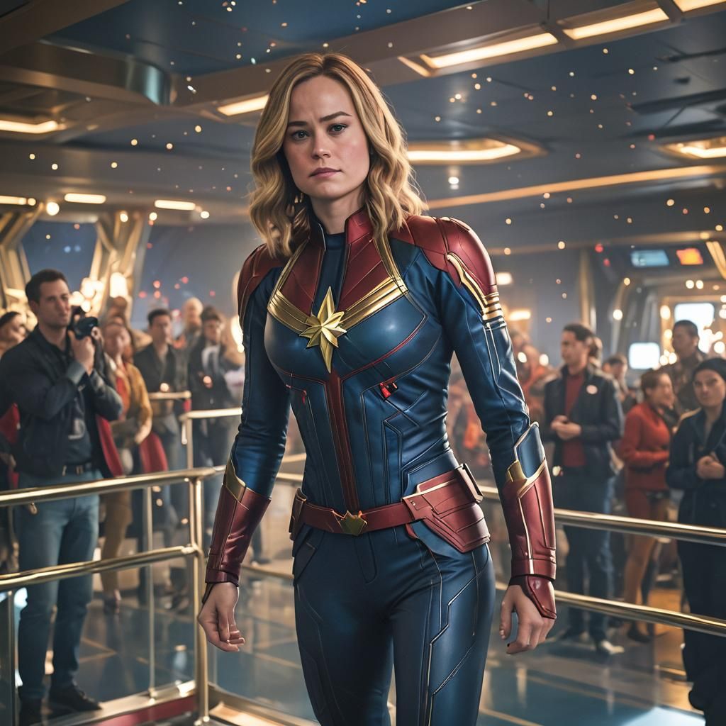 Captain Marvel on a Cruise Ship Photo