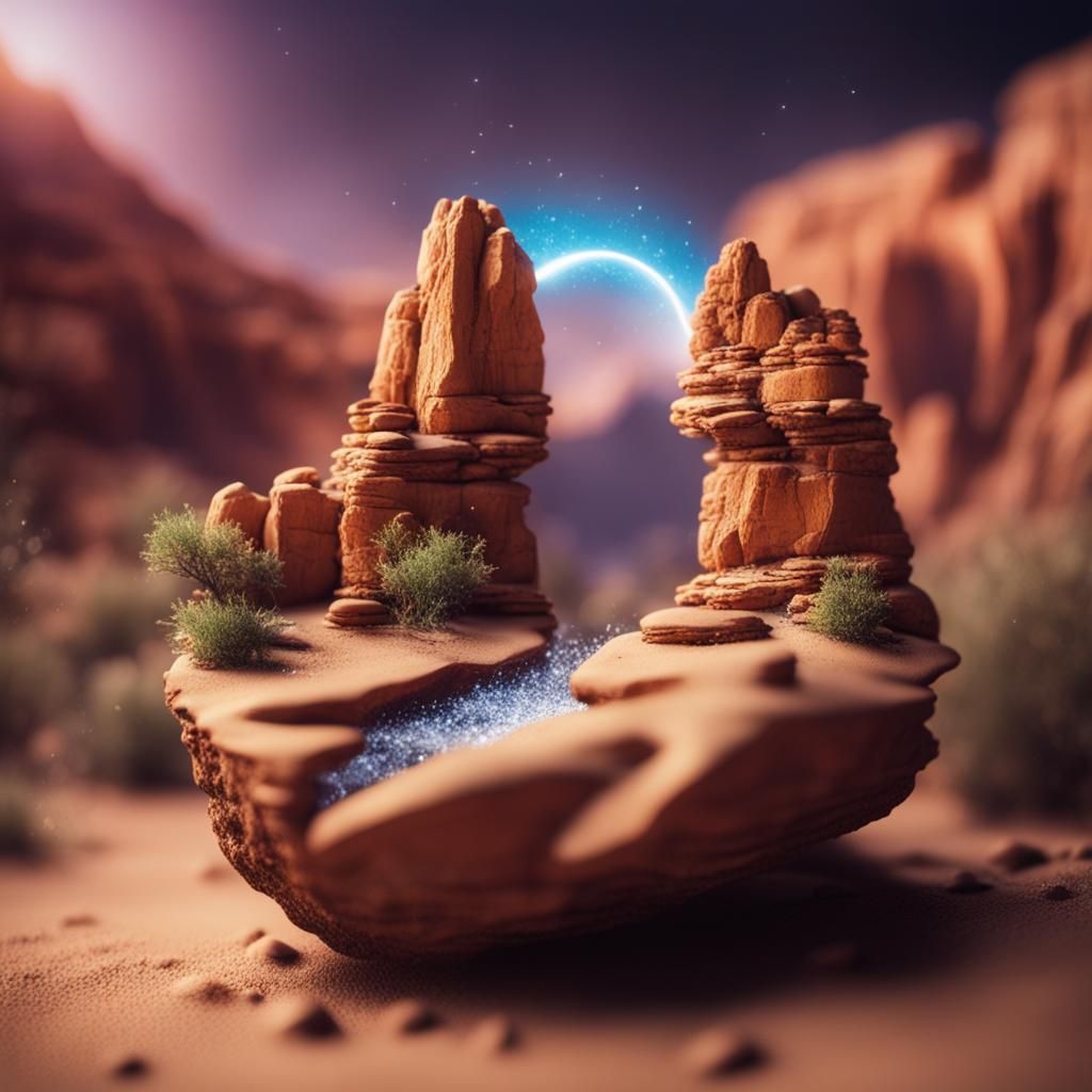 Magical Desert Canyon Revealed in Miniature