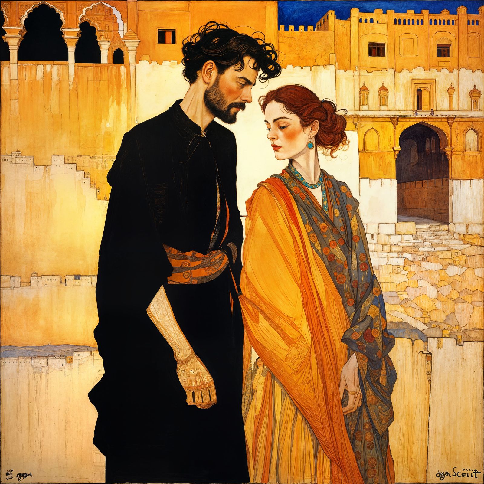 Romantic Portrait of Royal India in Golden Hour