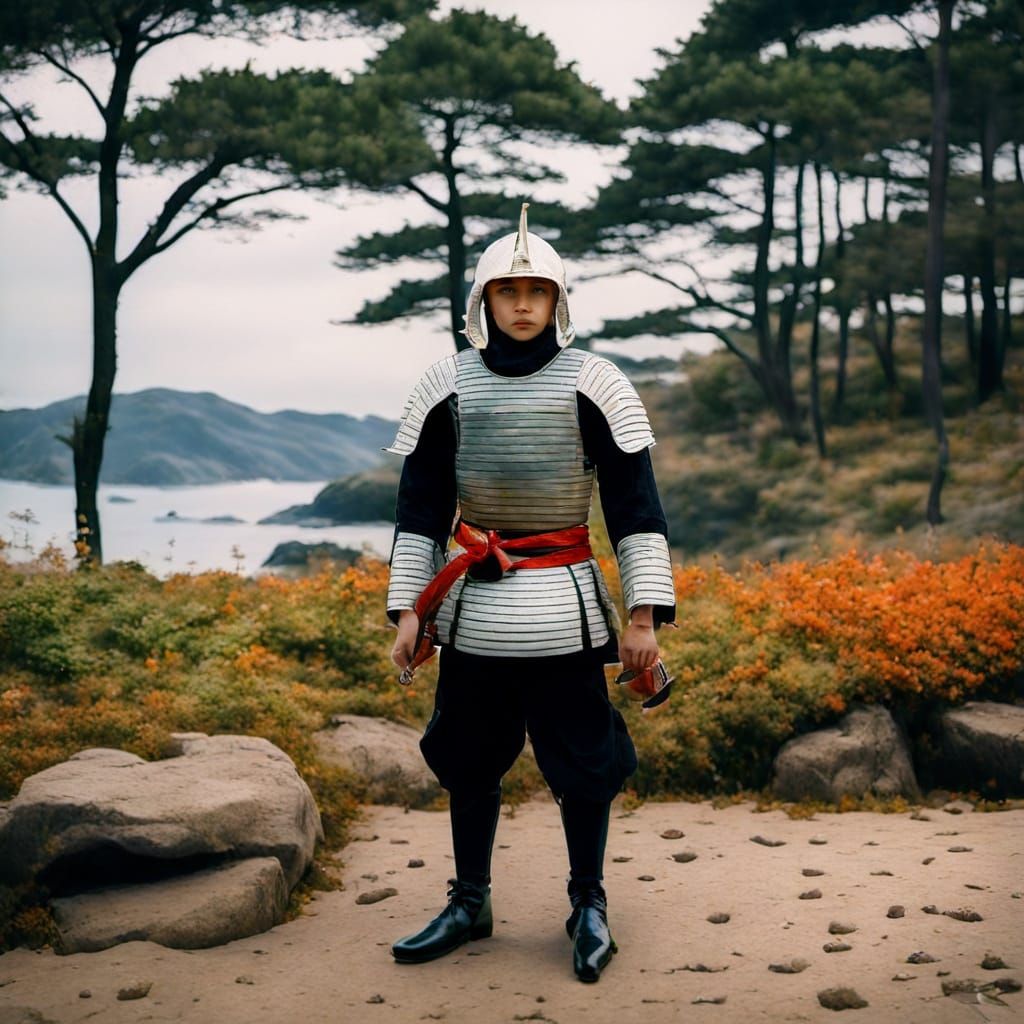 Majestic Coastal Scene in Soft Watercolor Style