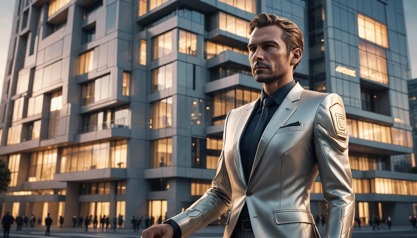 Futuristic Government Building Concept Art in 8K