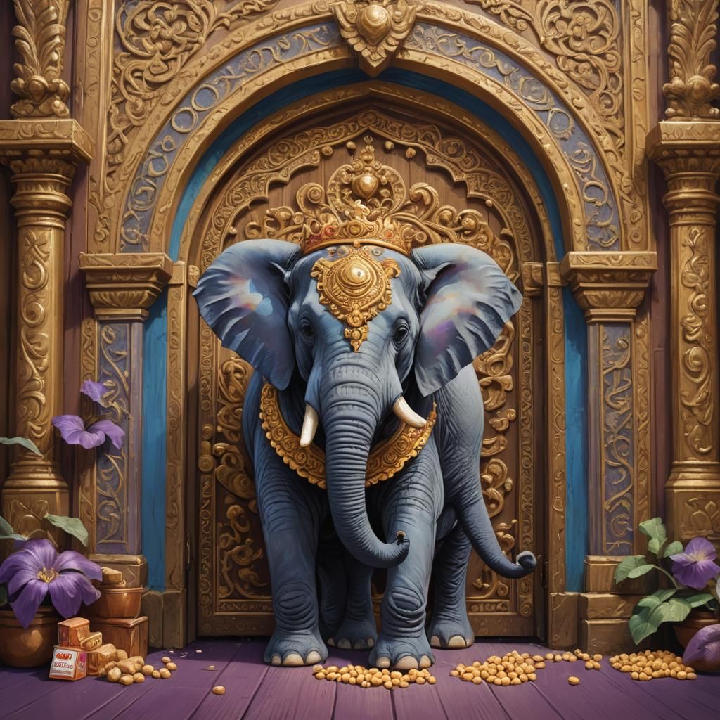 Peanut King in Ornate Fantasy Setting