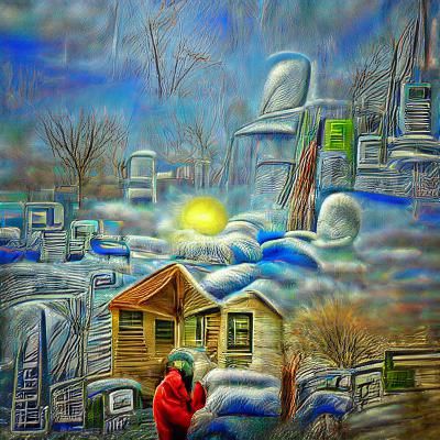 Snow-Covered Winter Landscape