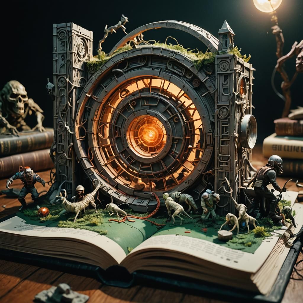 YOUR POP UP BOOK OPENED UP A WEIRD PORTAL 3024