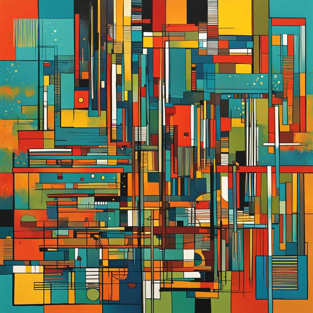 Abstract Art Thank You Message with Fine Details