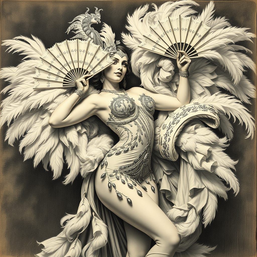 Baroque Burlesque Beauty in Pencil Rotoscope