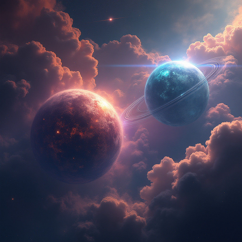 Fantastical Planets Orbiting in Deep Space