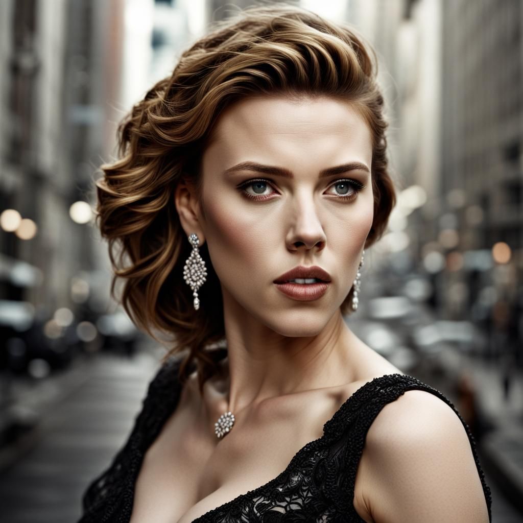 Hyperrealistic Portrait of a Woman in HDR