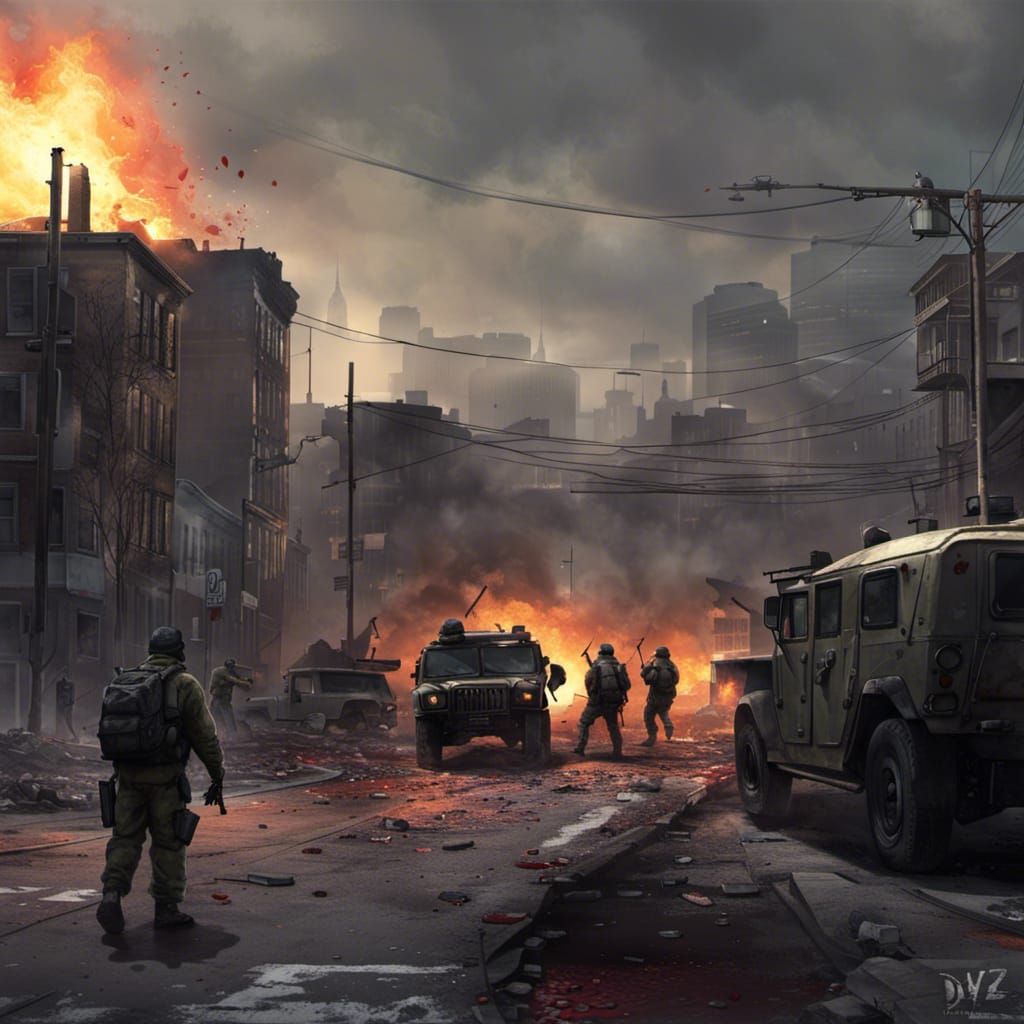 Apocalyptic Battlefield: Soldiers in Chaos