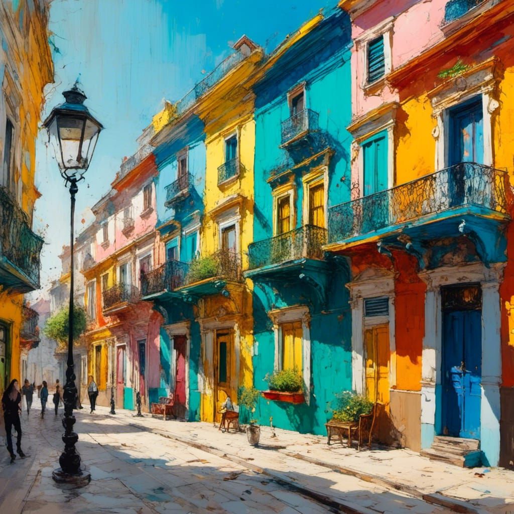 Caminito La Boca: Colourful Houses in Spring Light