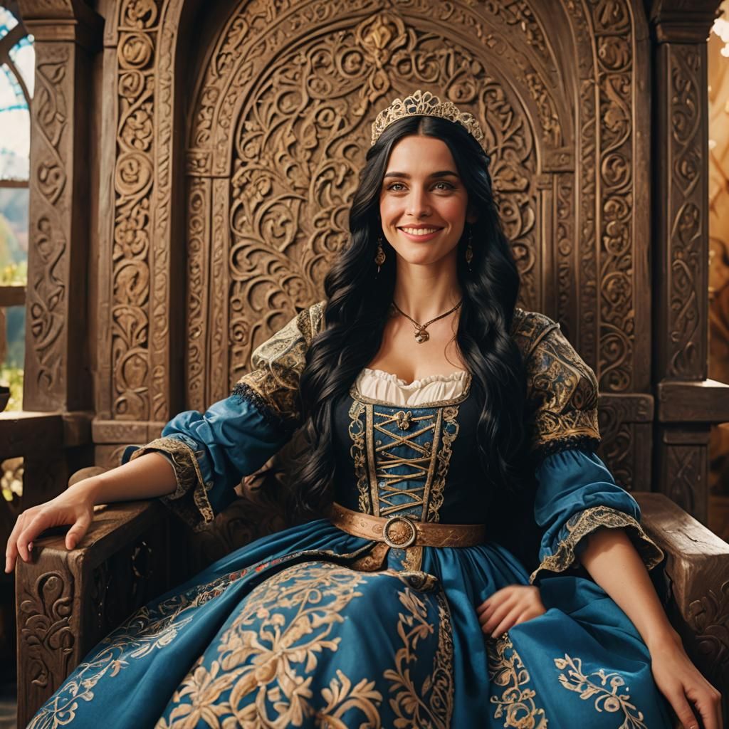 Dark Haired Medieval Queen