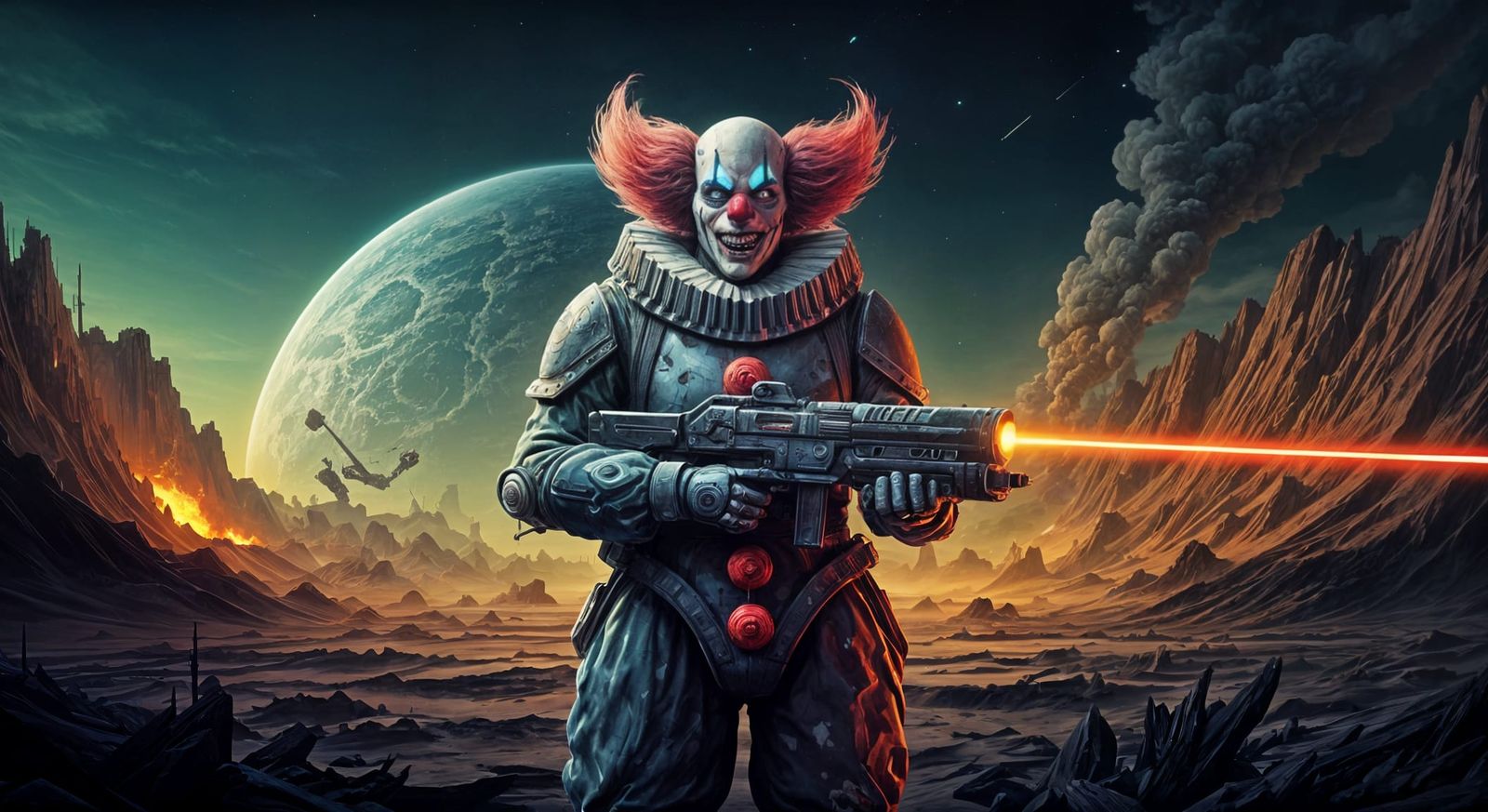 Cyborg clown invader