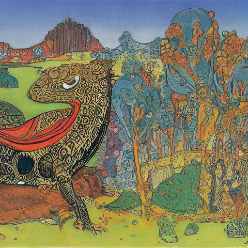 Cheb Urashka and Croc O'Deal Pop-up Book Illustration